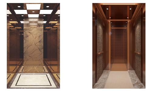 Warm architectural interiors