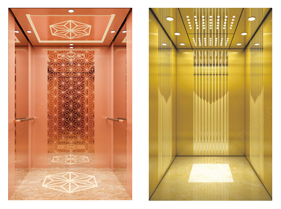 Copper and gold interiors