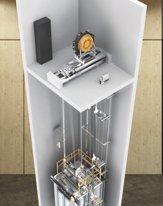 Complete vertical transport system configuration